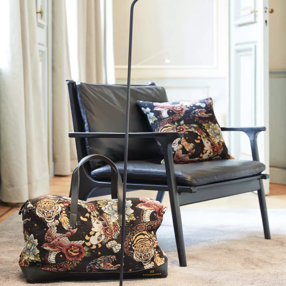 The Historians - pillow and travel bag